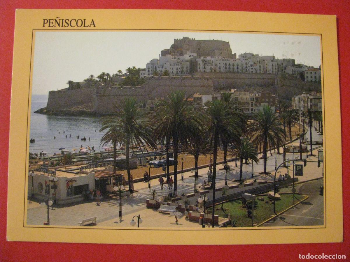 Postcards: POSTAL DE PE&Ntilde;ISCOLA. COSTA DEL AZAHAR. VISTA PARCIAL. ESCRITA.