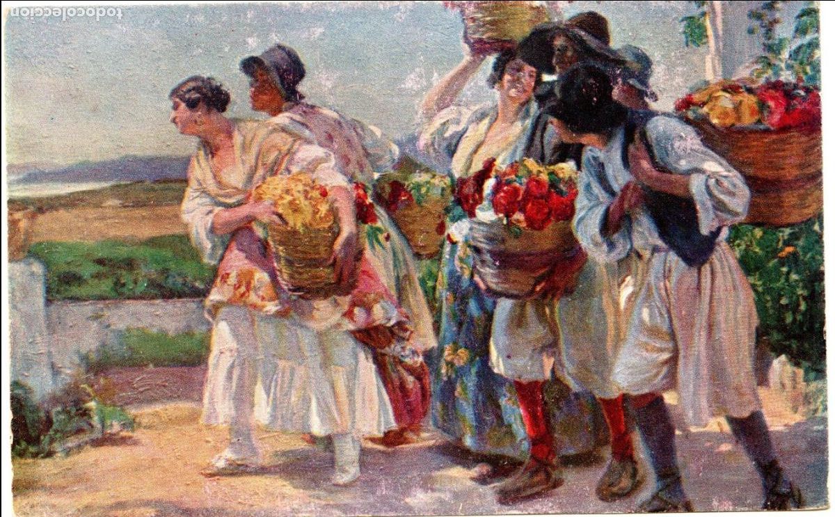 Cartoline: BONITA POSTAL - FLORISTAS VALENCIANOS - JOSE MONGRELL