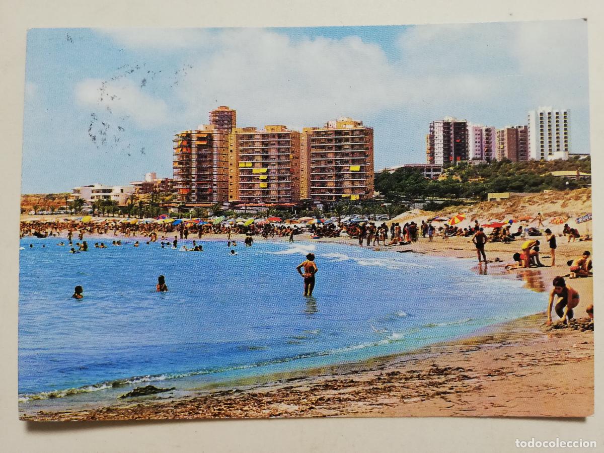 Cartes Postales: POSTAL DEHESA DE CAMPOAMOR-ALICANTE, VISTA PARCIAL Y PLAYA