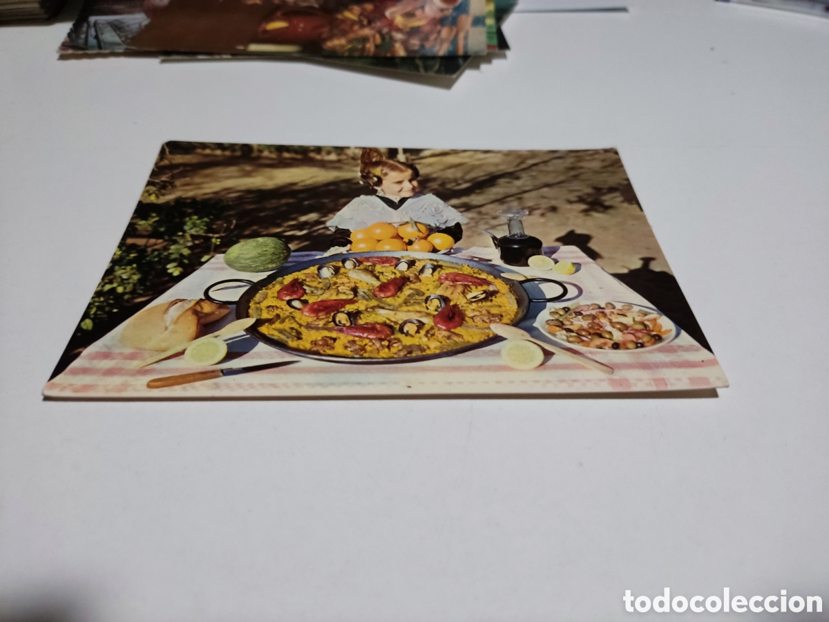 Postcards: Postal paella valenciana ni&ntilde;a