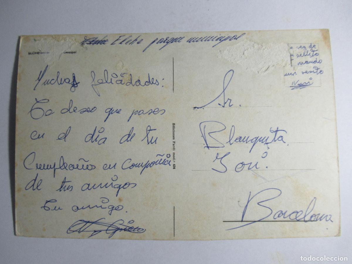 Postales: Postal Elche - escrita - Foto 2