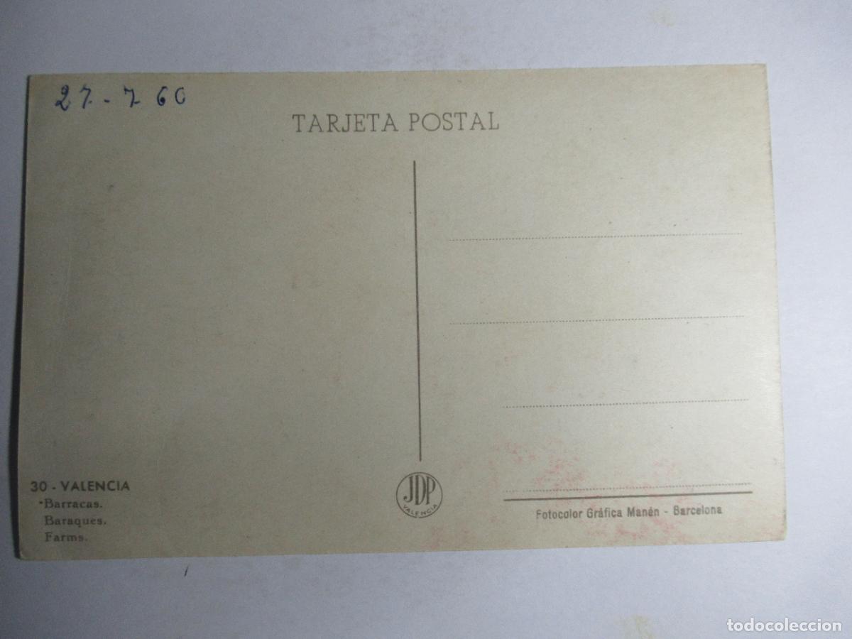 Postales: Valencia - Barracas. - Foto 2