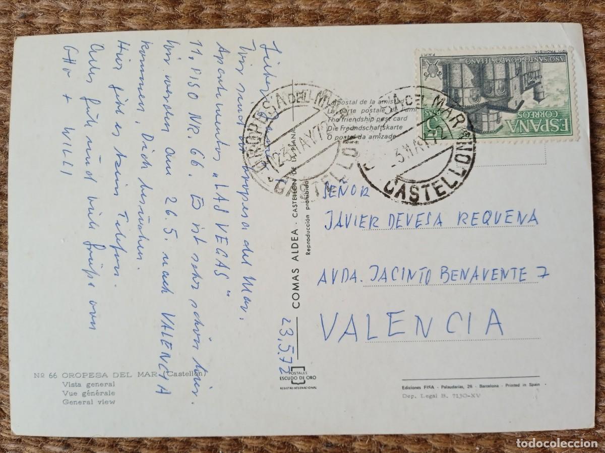 Postales: OROPESA DEL MAR - CASTELLON - ED. COMAS ALDEA - Foto 2