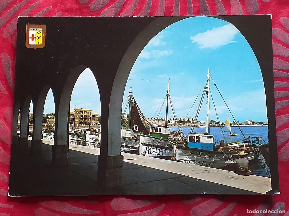 Postkarten: CASTELLON-V22-150X105mm.-BENICARLO-VISTA PARCIAL DEL PUERTO