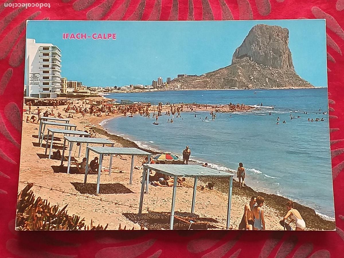 Postkarten: ALICANTE-V22-150X105mm.-CALPE-PE&Ntilde;ON DE IFACH-VISTA DE LA PLAYA