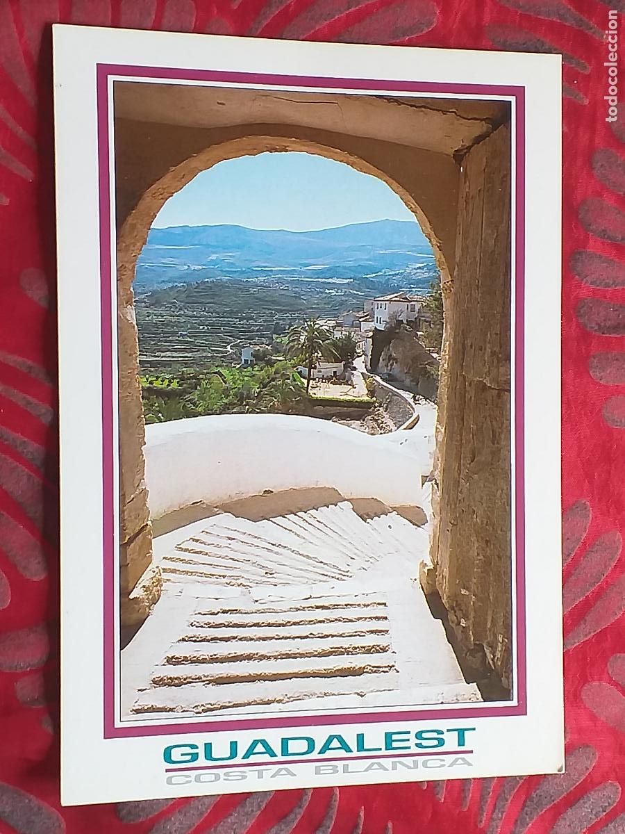 Cartes Postales: ALICANTE-V22-150X105mm.-COSTA BLANCA-GUADALEST-ENTRADA DEL CASTILLO