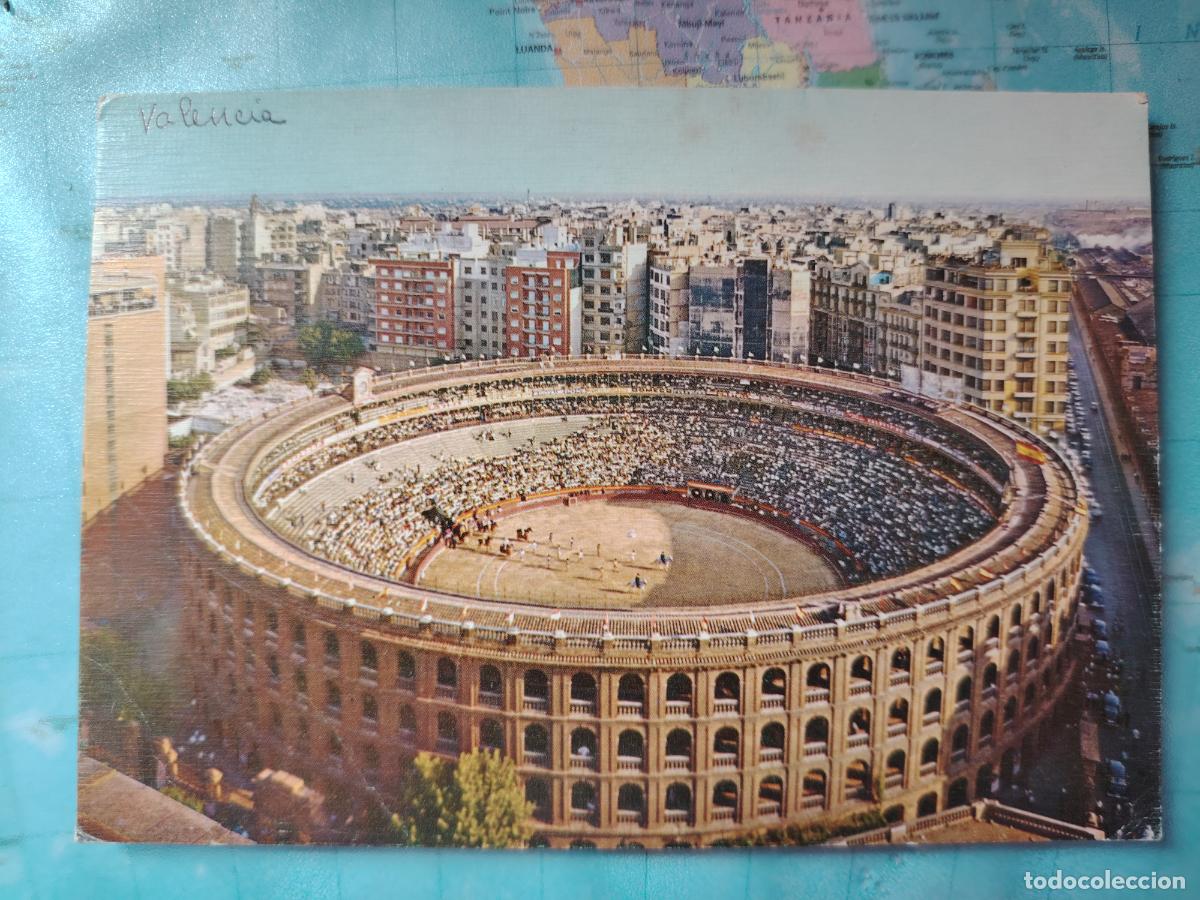 Postais: Postal - plaza de toros de Valencia, circulada en 1986