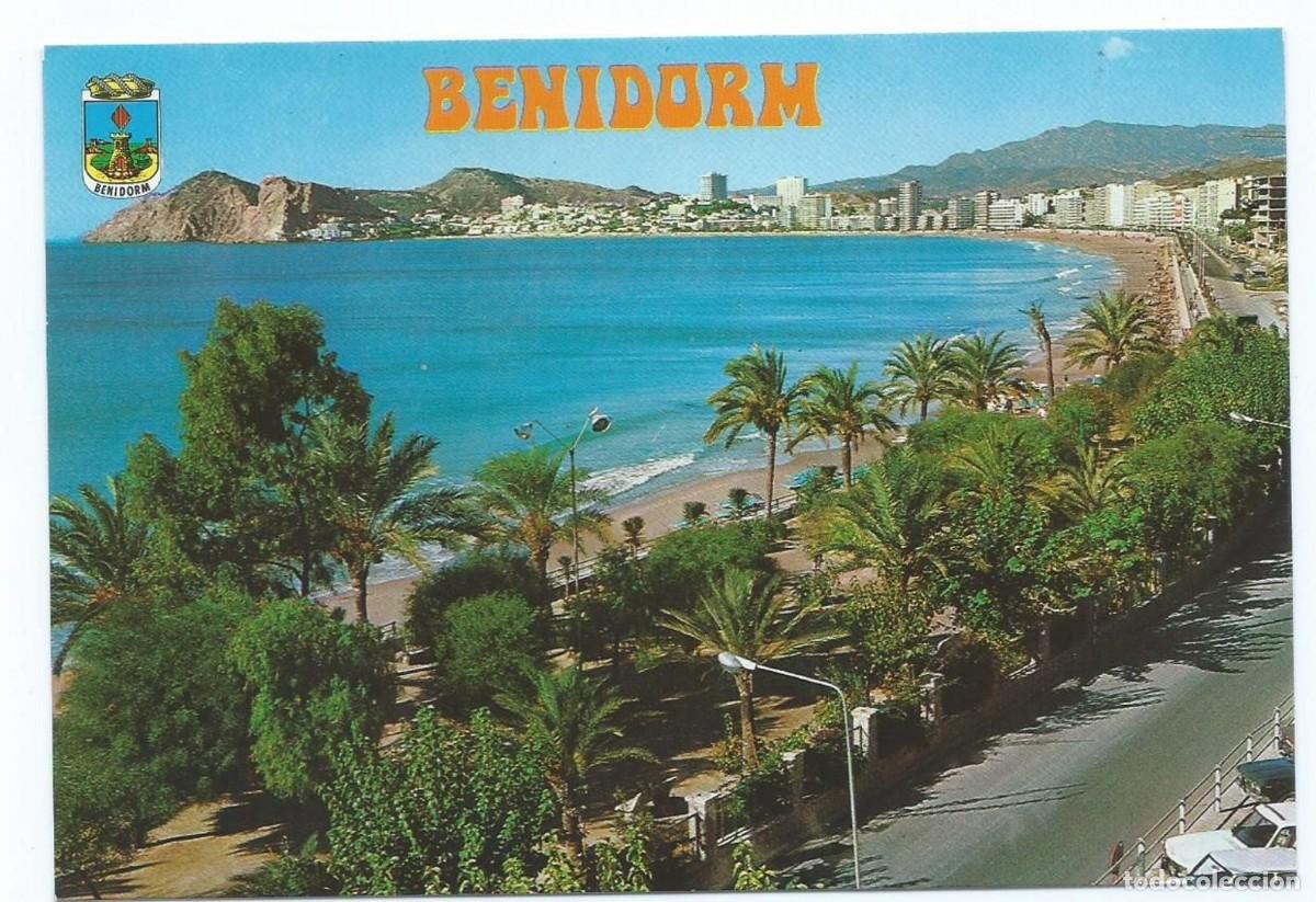 Postales: PARQUE Y PLAYA DE PONIENTE.- BENIDORM - Foto 1