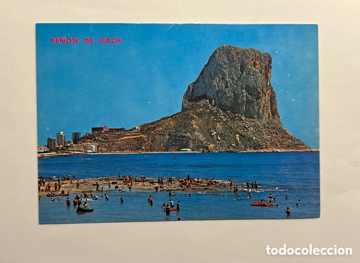 Postais: CALPE (Alicante) Postal No.4, Playa y Pe&ntilde;&oacute;n de Ifach. Edit., Hnos. Galiana (h.1960?) S/C