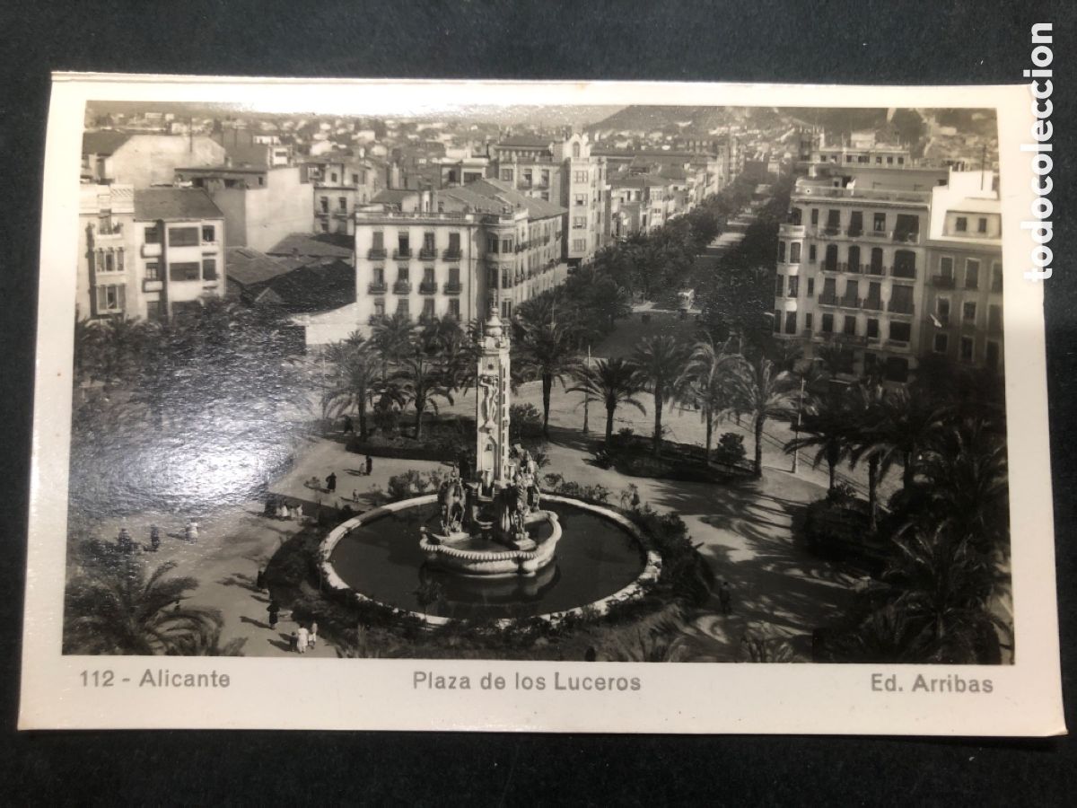 Postais: POSTAL ALICANTE PLAZA DE LOS LUCEROS ED ARRIBAS N&ordm; 112