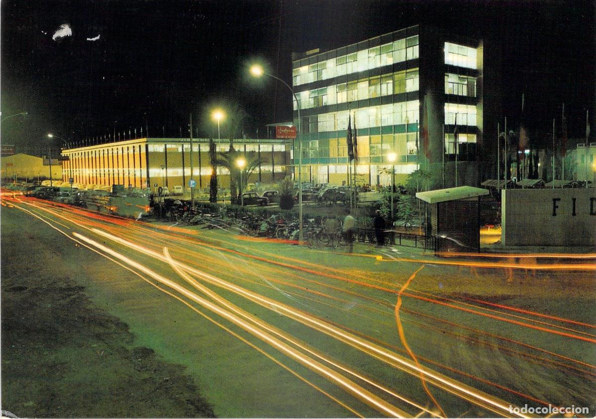 Postais: Postal ELDA Palacio Ferial Vista Nocturna Arquitectura Moderna A&ntilde;os 60