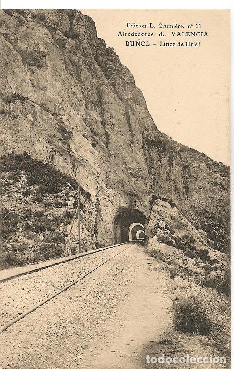 Postales: POSTAL BU&Ntilde;OL alrededores de VALENCIA Bu&ntilde;ol linea de Utiel, ed L.Crumiere n&ordm; 31