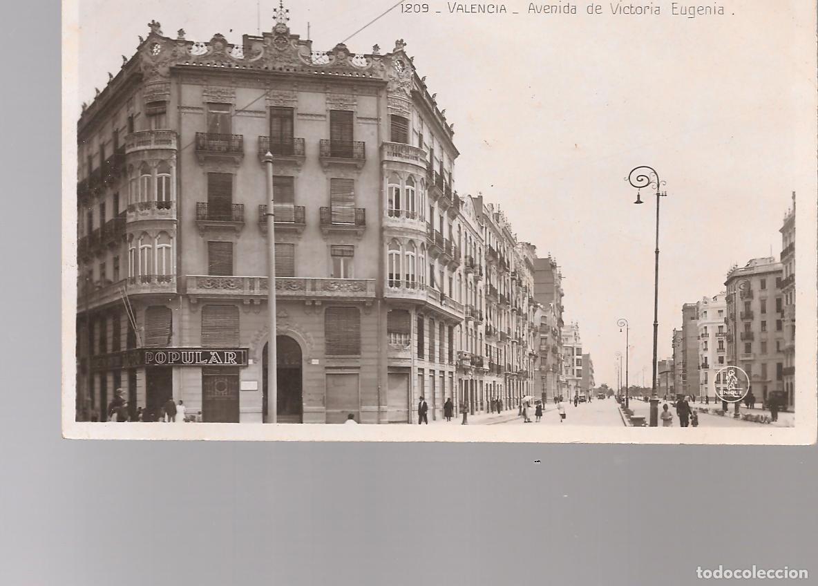 Postales: POSTAL fotografica VALENCIA avenida Victoria Eugenia , eds Unique 1209,
