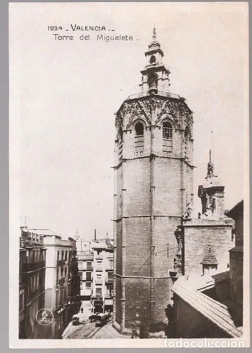 Postales: POSTAL fotografica VALENCIA torre del Miguelete ,1234 Unique
