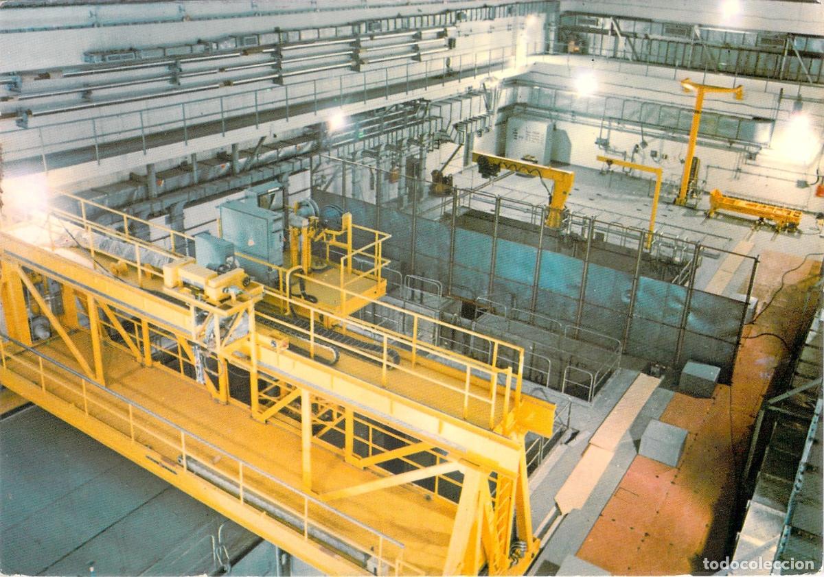 Postales: Postal Cofrentes: Interior Central Nuclear, Edificio de Combustible, Espa&ntilde;a - Foto 1