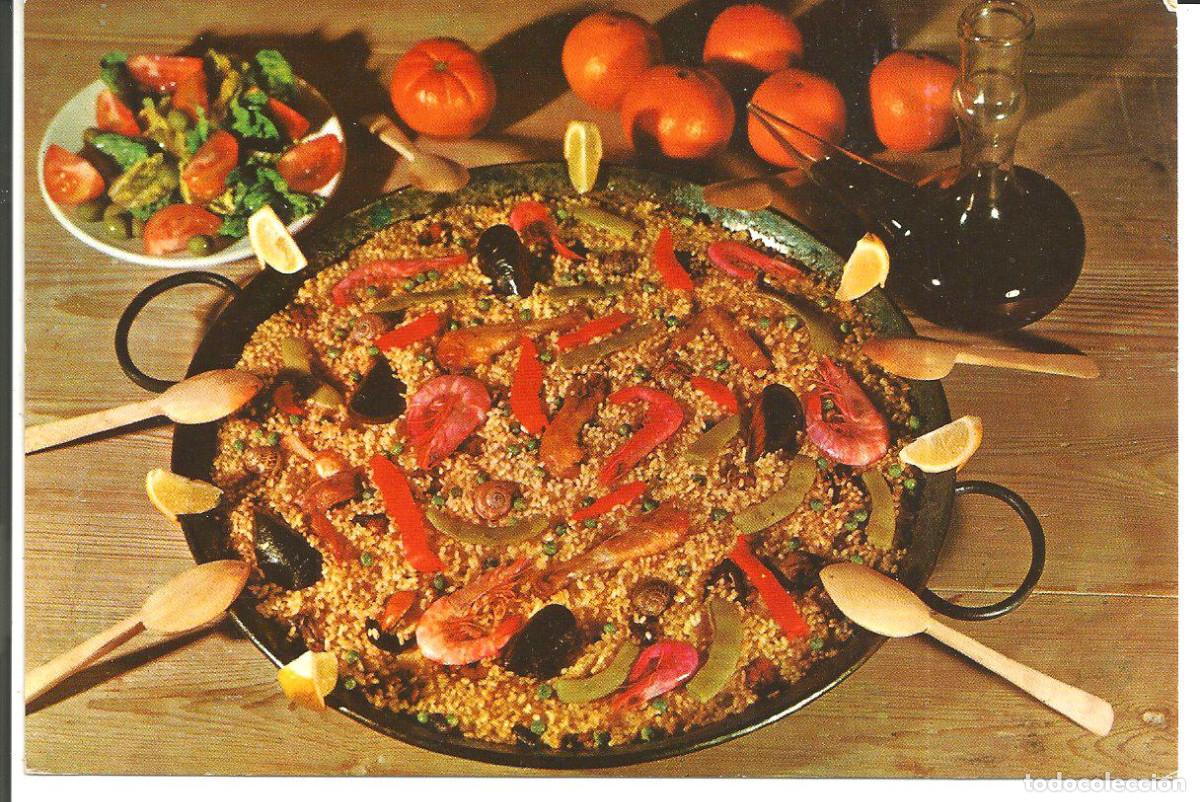 Postais: POSTAL PLATOS TIPICOS *PAELLA VALENCIANA* - ED. CARRERA 1963, S/USAR