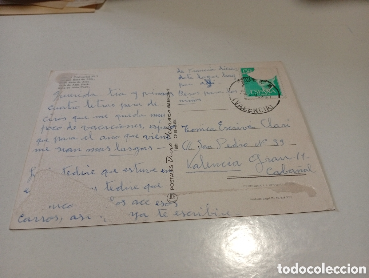 Postales: Postal Sueca parque, despegada - Foto 2