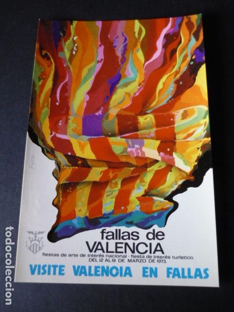 Postales: VALENCIA FALLAS 1973 POSTAL - Foto 1