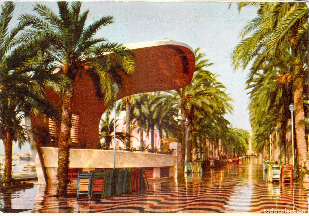 Postales: Postal Alicante Explanada de Espa&ntilde;a y el Auditorio