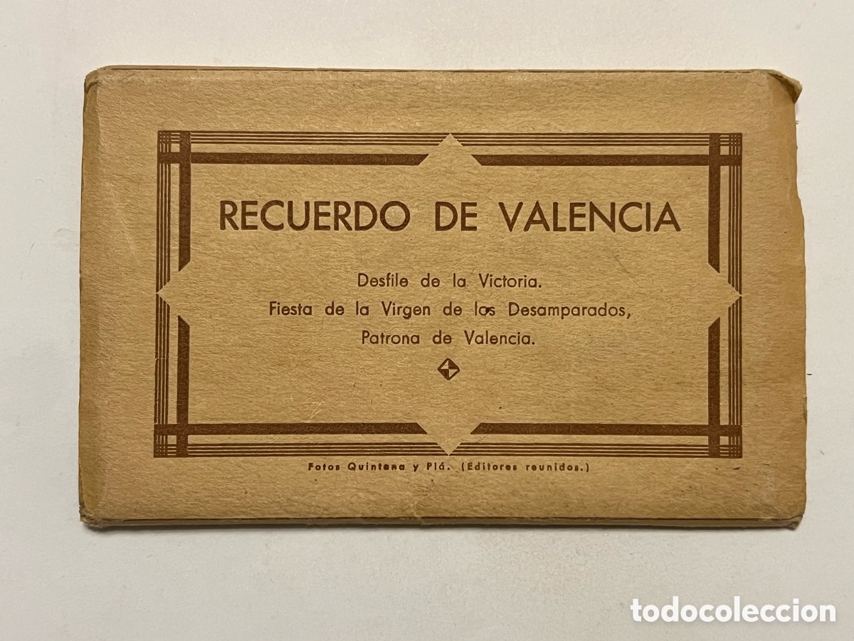 Postales: RECUERDO DE VALENCIA (15) Desfile de la Victoria. Fiesta de la Virgen de los Desamparados (h.1939?)