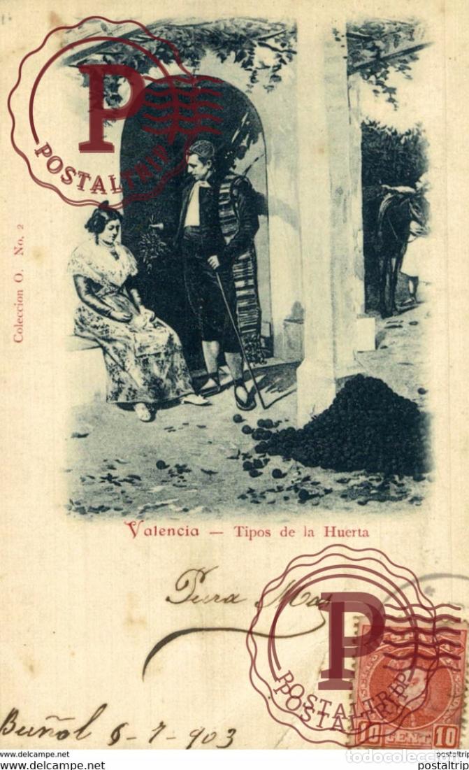 Postais: VALENCIA. TIPOS DE LA HUERTA. - COLECC. O N&ordm; 2