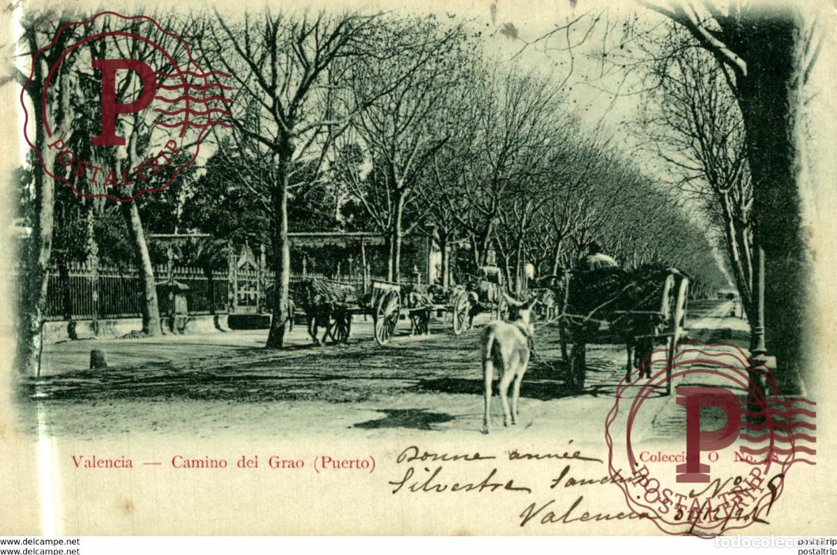 Postcards: VALENCIA, CAMINO DEL GRAO. PUERTO. COLECC O N&ordm; 48