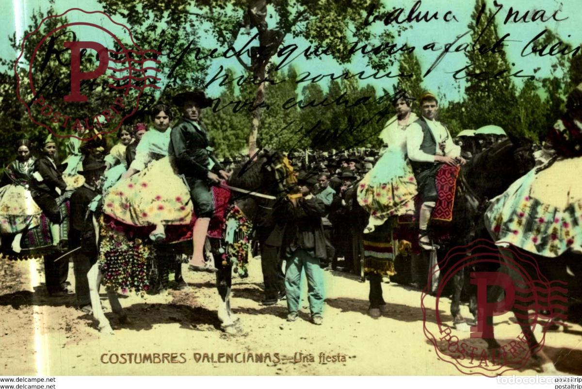 Postcards: COSTUMBRES VALENCIANAS. UNA FIESTA