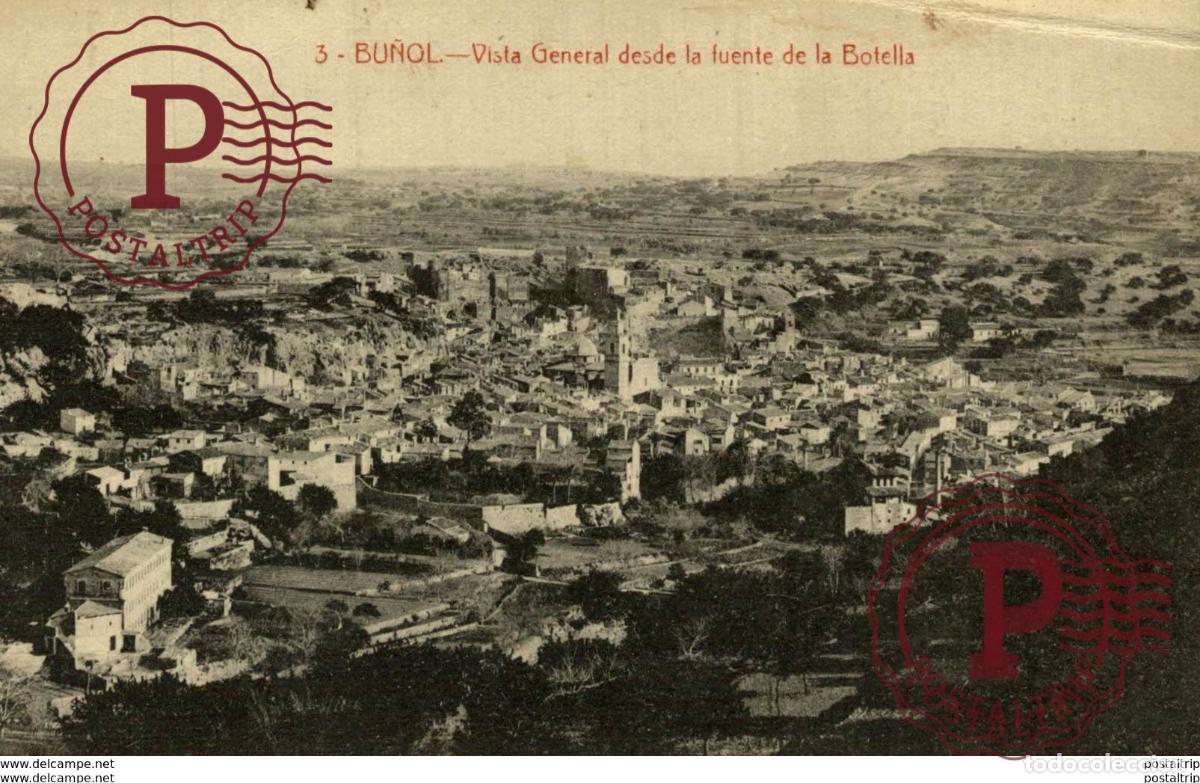 Postcards: BU&Ntilde;OL VALENCIA VISTA GENERAL DESDE LA FUENTE DE LA BOTELLA