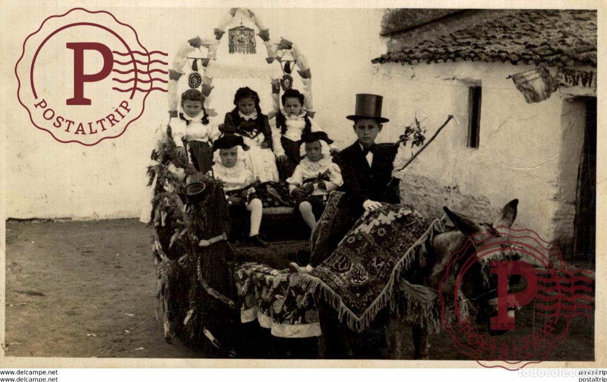 Postcards: SUECA VALENCIA - NI&Ntilde;OS EN CARROZA