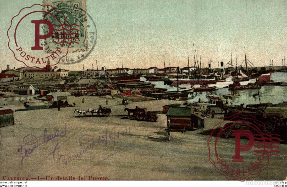 Postais: VALENCIA. UN DETALLE DEL PUERTO