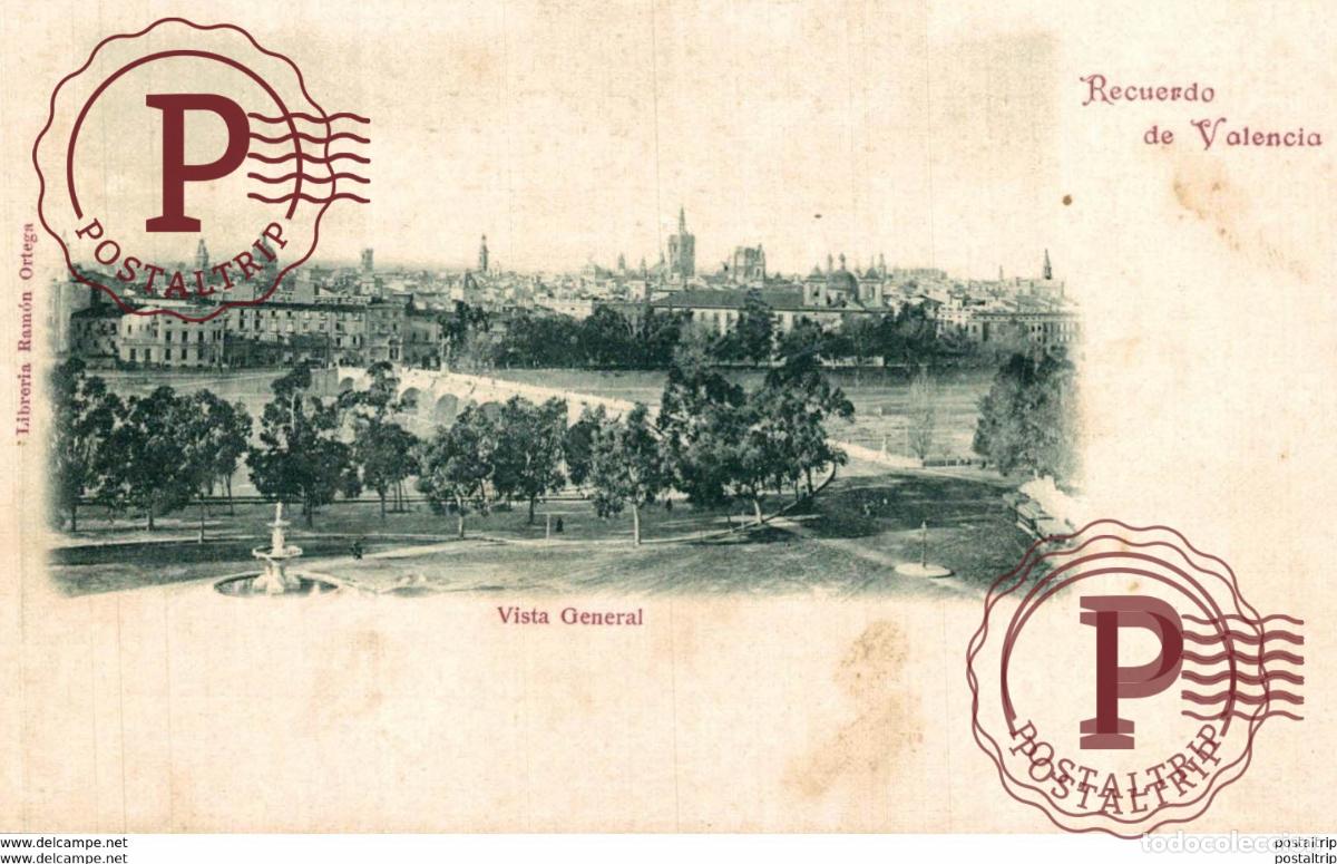 Postkarten: RECUERDO DE VALENCIA. VISTA GENERAL