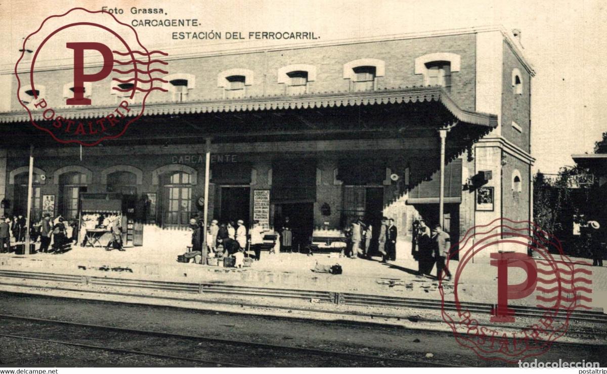 Postales: VALENCIA. CARCARGENTE. ESTACION DE FERROCARRIL.