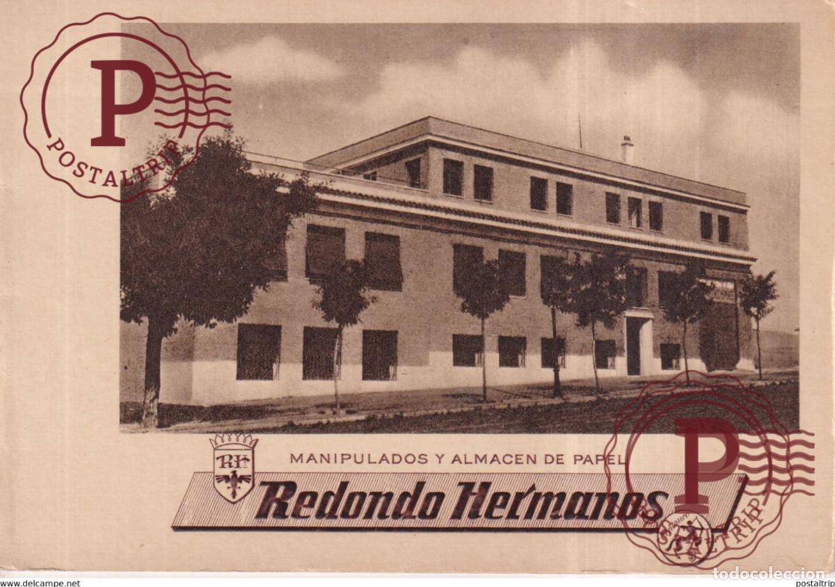 Postcards: ALICANTE. REDONDO HERMANOS. MANIPULADOS Y ALMACEN DE PAPEL