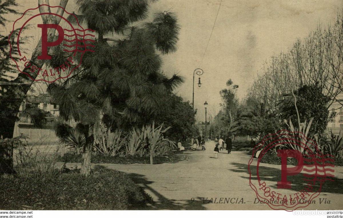 Cartes Postales: VALENCIA, DETALLE DE LA GRAN VIA