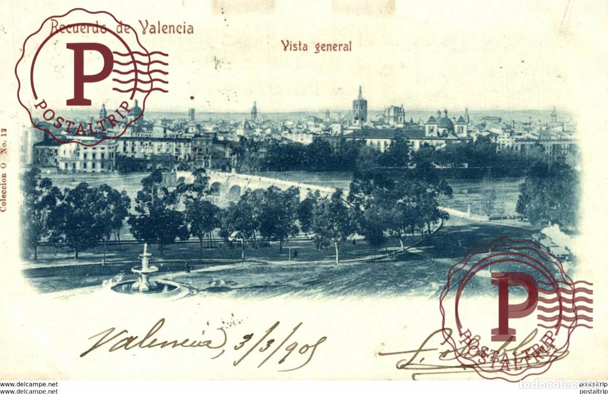 Cartes Postales: RECUERDO DE VALENCIA. VISTA GENERAL
