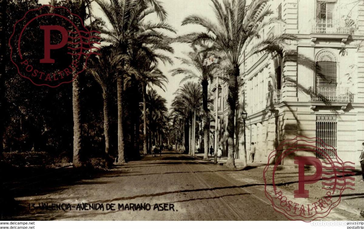 Cartes Postales: VALENCIA. AVENIDA DE MARIANO ASER. - FOTOGRAFICA