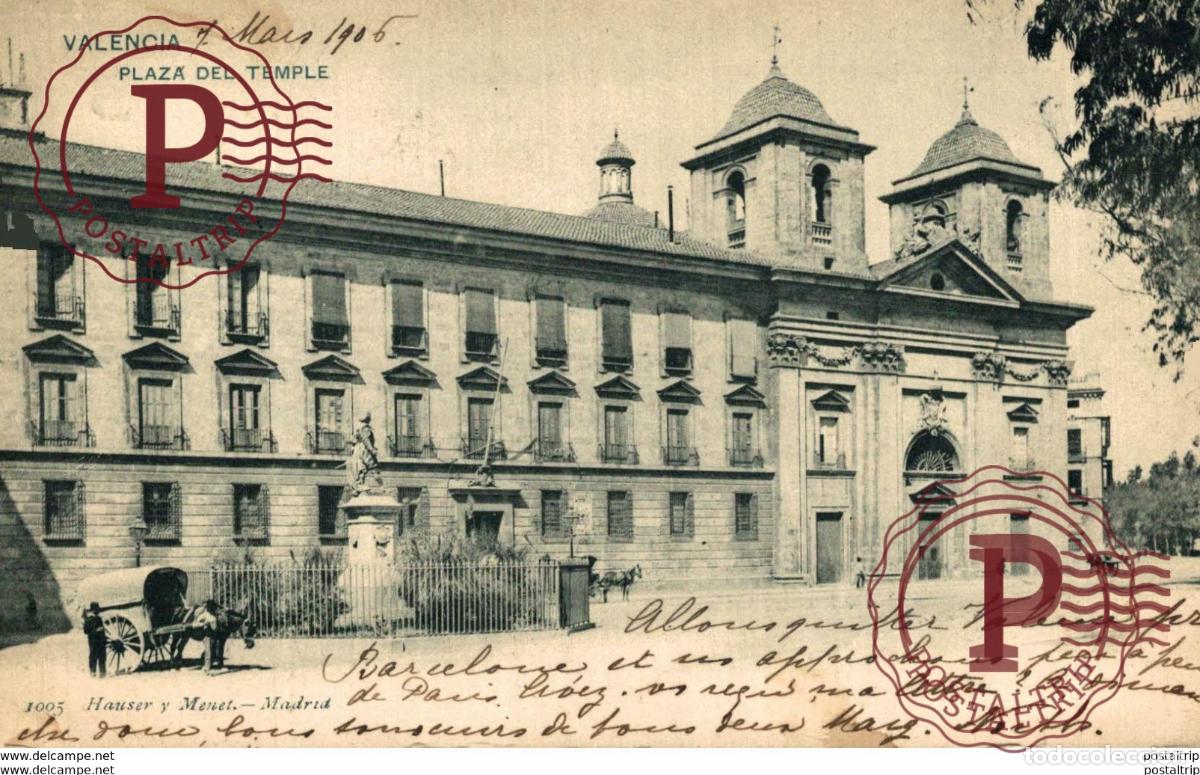 Postkarten: VALENCIA, PASEO DEL TEMPLE