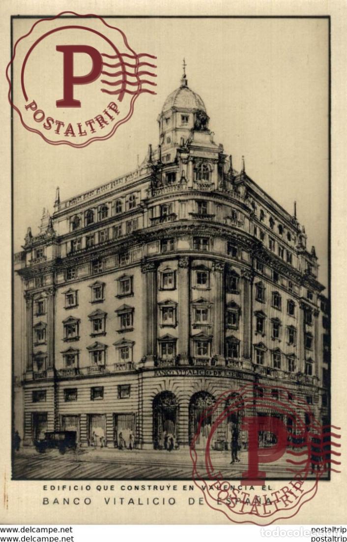 Postales: EDIFICIO QUE CONSTRUYE EN VALENCIA EL BANCO VITALICIO DE ESPA&Ntilde;A - Foto 1