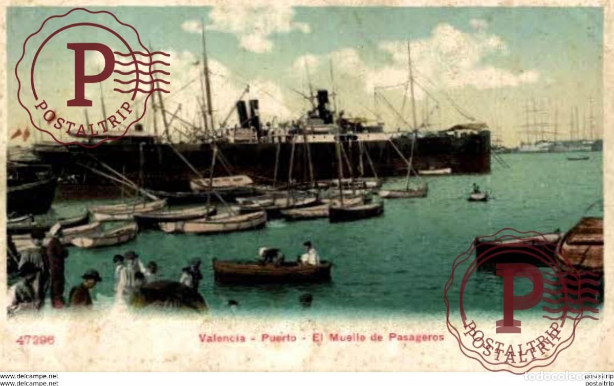Postales: VALENCIA. PUERTO. EL MUELLE DE PASAGEROS
