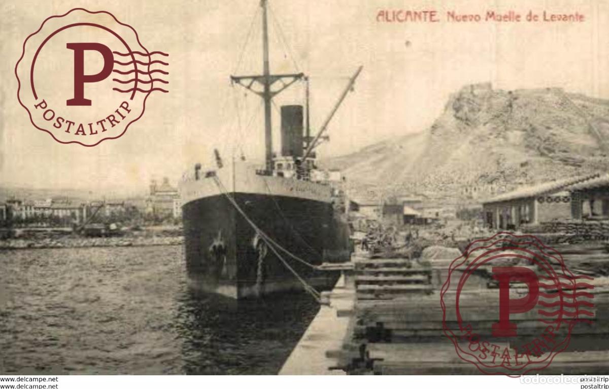 Postales: ALICANTE. NUEVO MUELLE DE LEVANTE