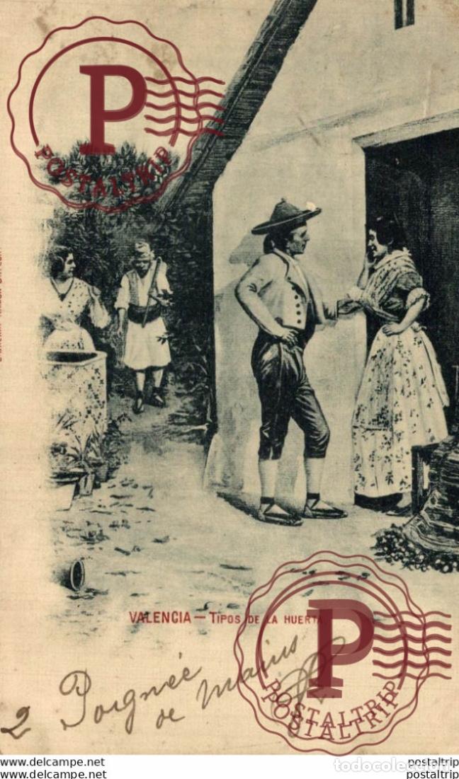 Postales: VALENCIA. TIPOS DE LA HUERTA. - Foto 1