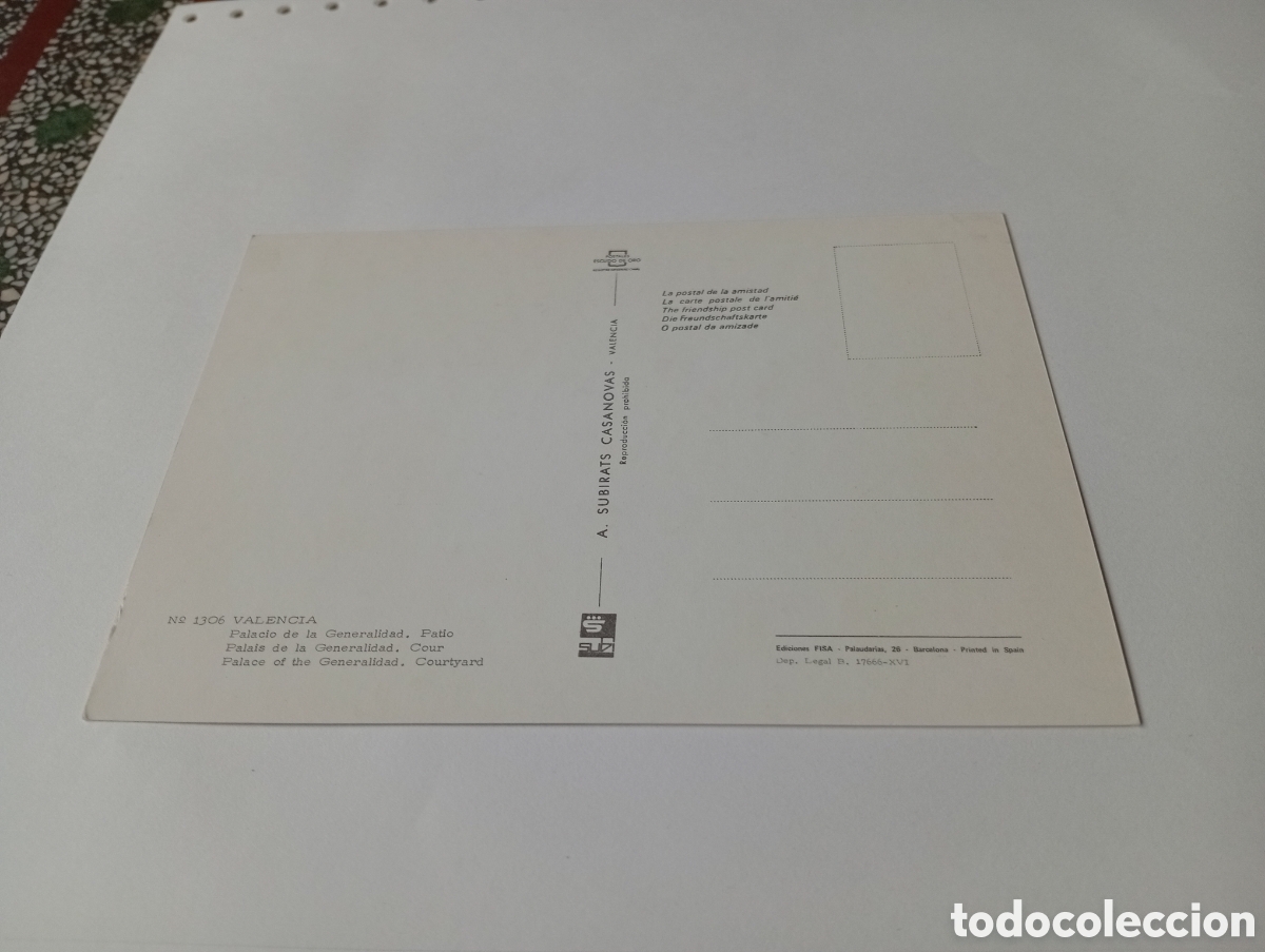 Postales: Postal Palacio de la Generalitat, Valencia - Foto 2
