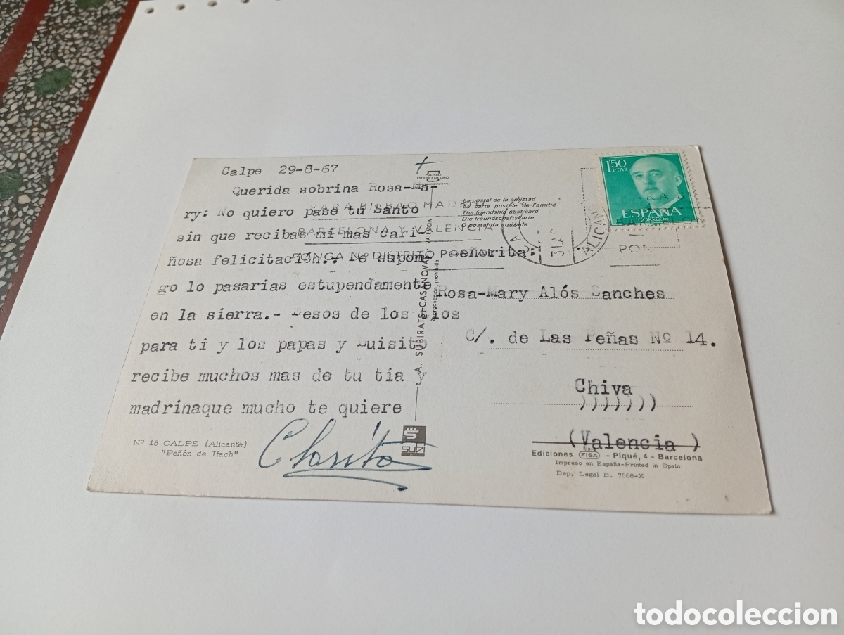 Postales: Postal Calpe............... - Foto 2