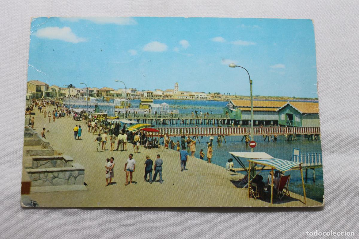 Postales: LOS ALCAZARES PASEO Y PLAYA DE LA CONDESA 1964