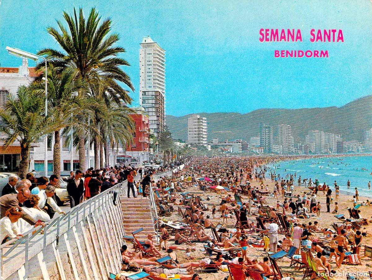 Postales: Postal Playa de Levante en Benidorm Semana Santa Alicante