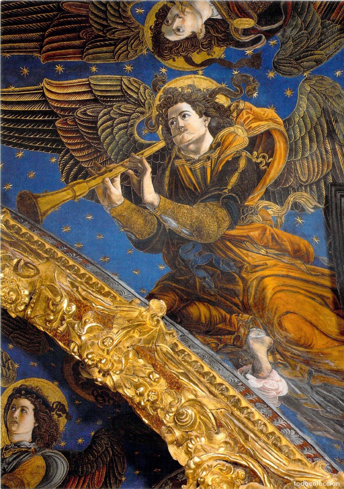 Cartes Postales: Postal &Aacute;ngeles M&uacute;sicos Catedral de Valencia - &Aacute;ngel tocando Chirim&iacute;a