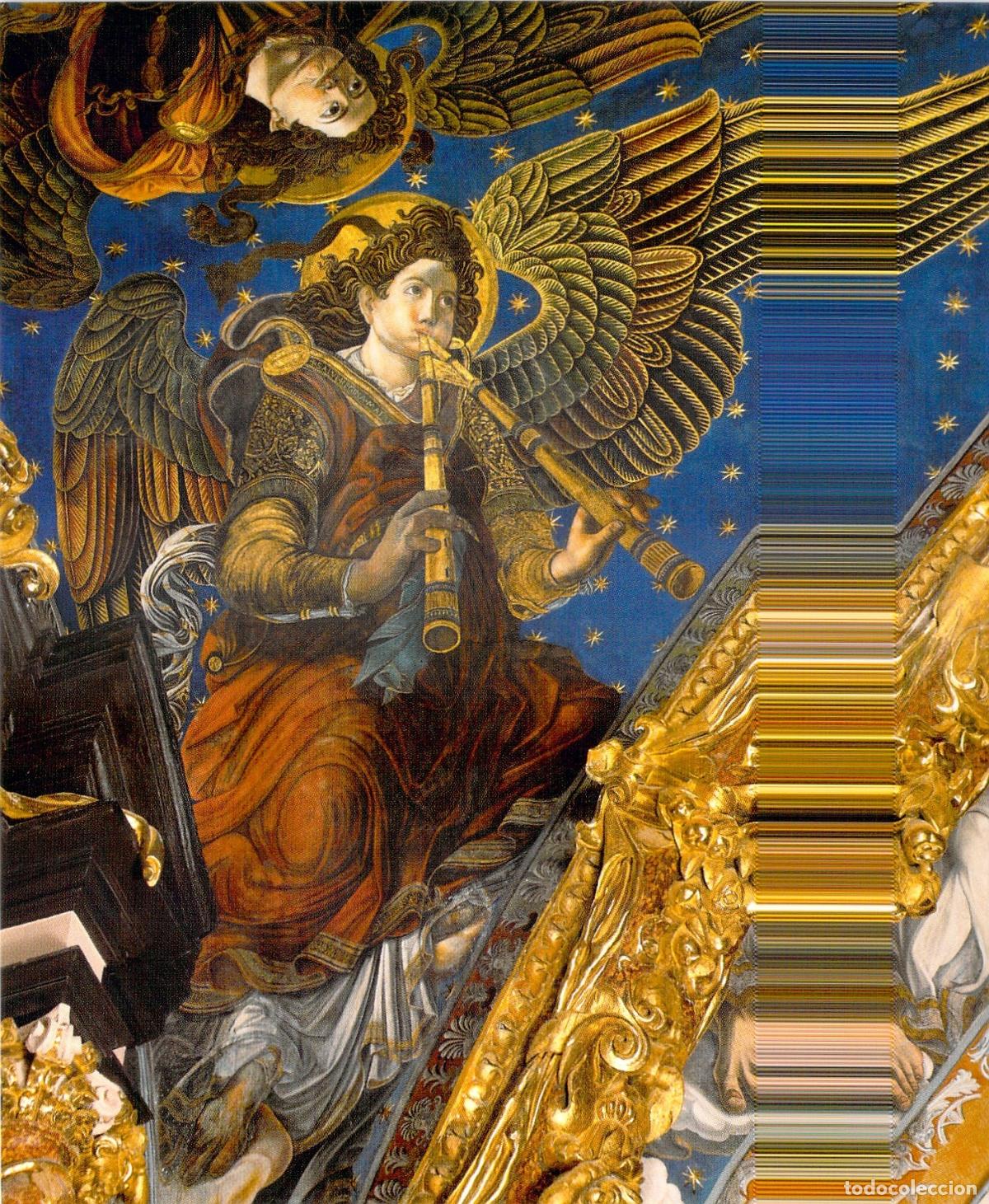 Postales: Postal &Aacute;ngel con Flauta Doble - Catedral de Valencia - Paolo da San Leocadio