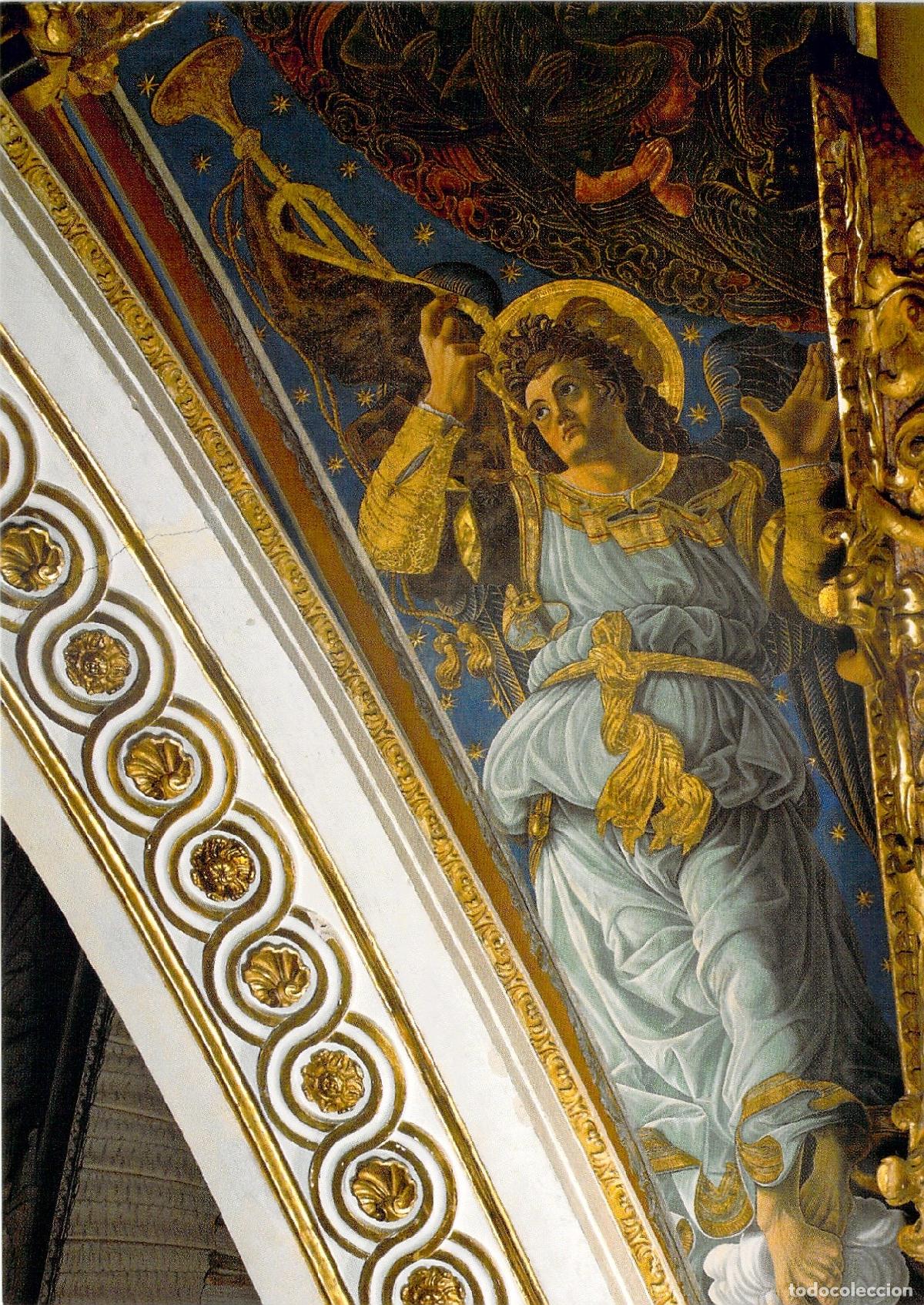 Postales: Postal de &Aacute;ngel con Trompeta de la Catedral de Valencia