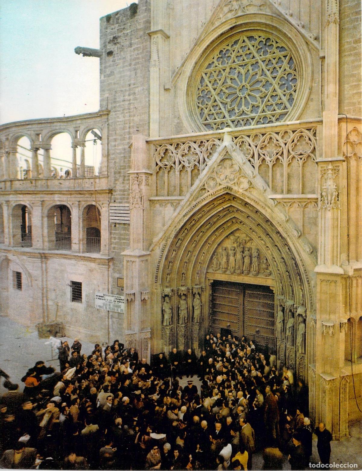 Postales: Postal del Tribunal de las Aguas en la Catedral de Valencia