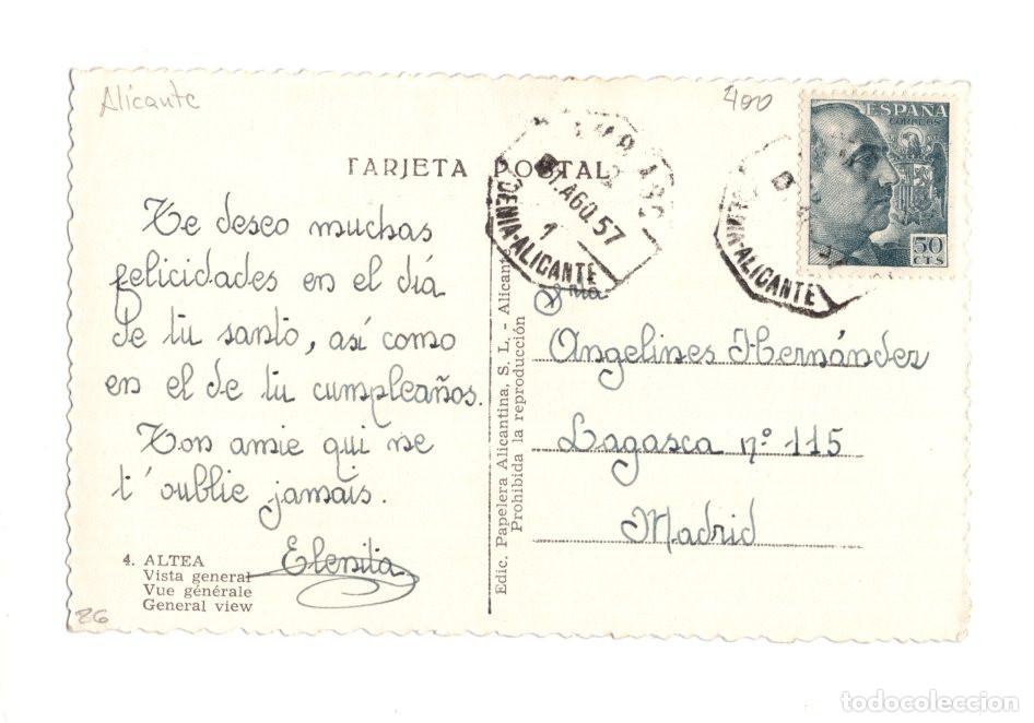 Postales: ALTEA.- VISTA GENERAL. - Foto 2